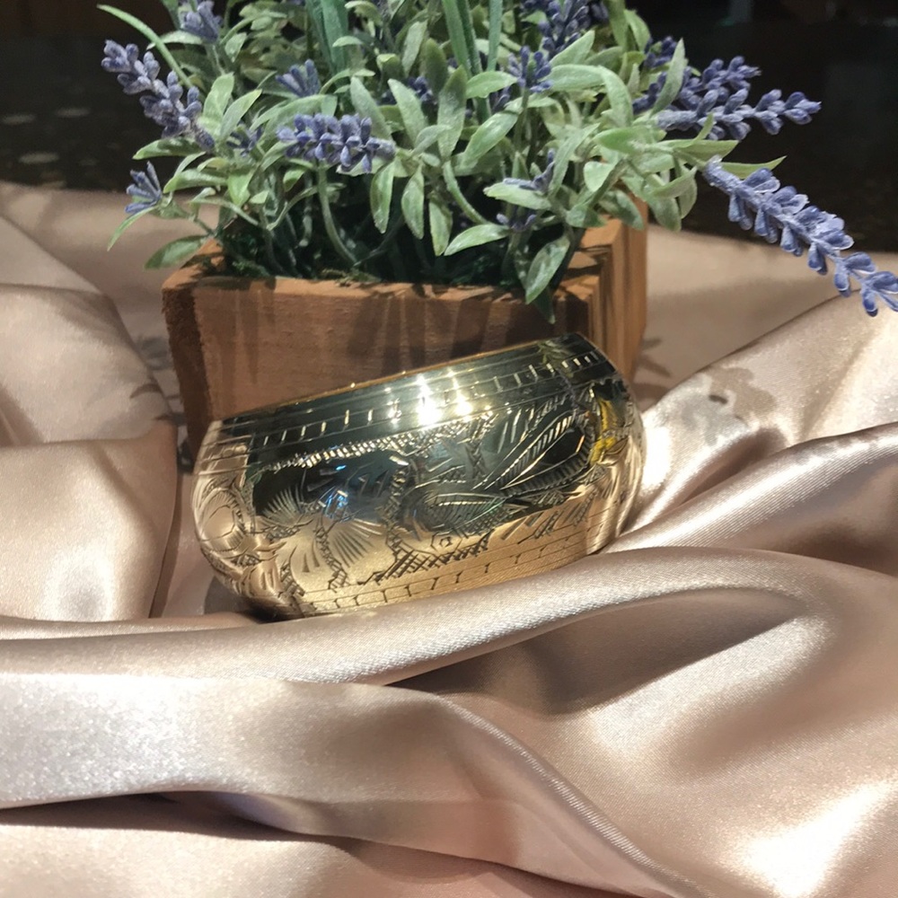 Brass bangle bracelet from India